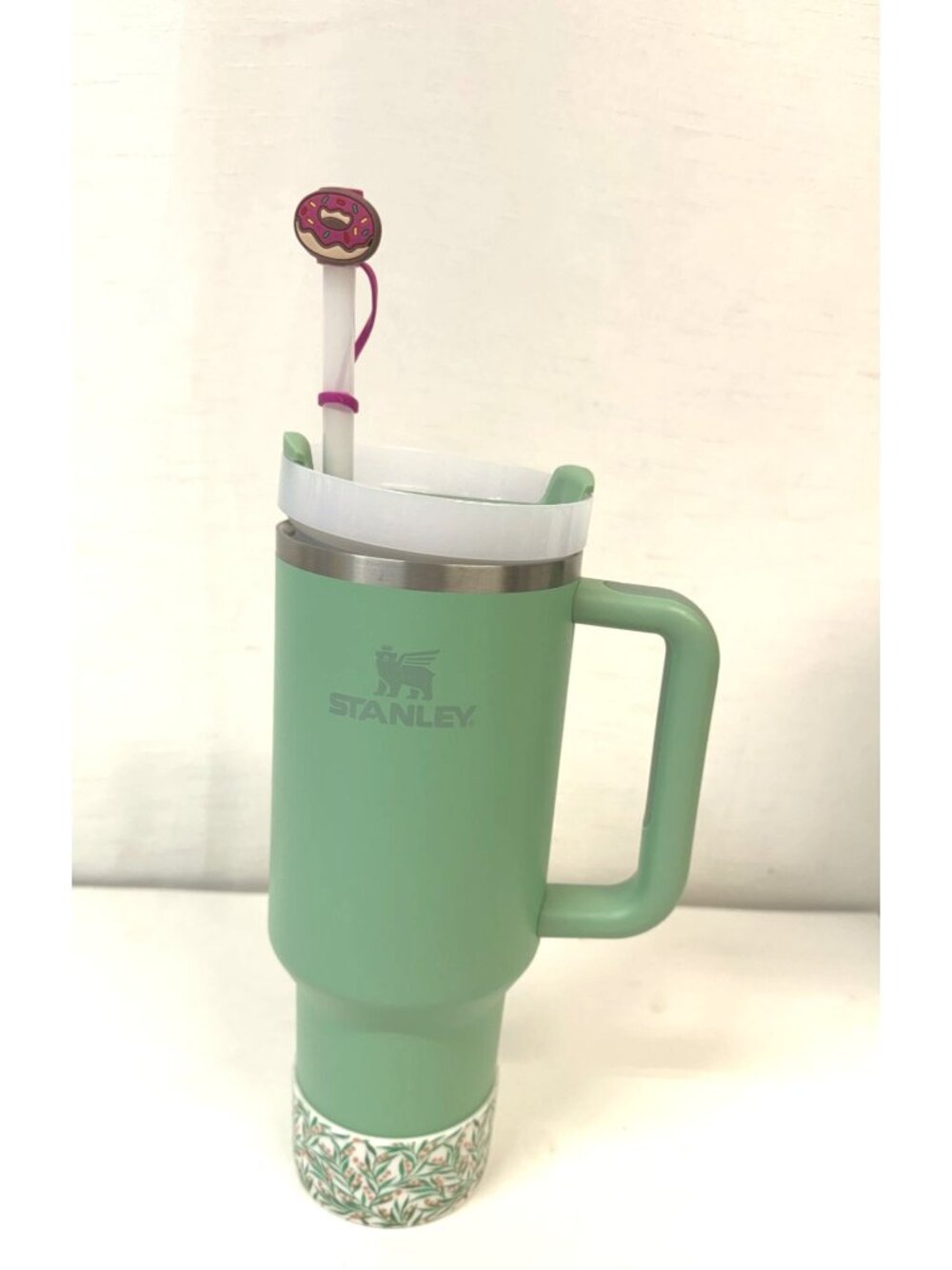 Stanley New Teal 40 oz Tumbler W Flowered Boot